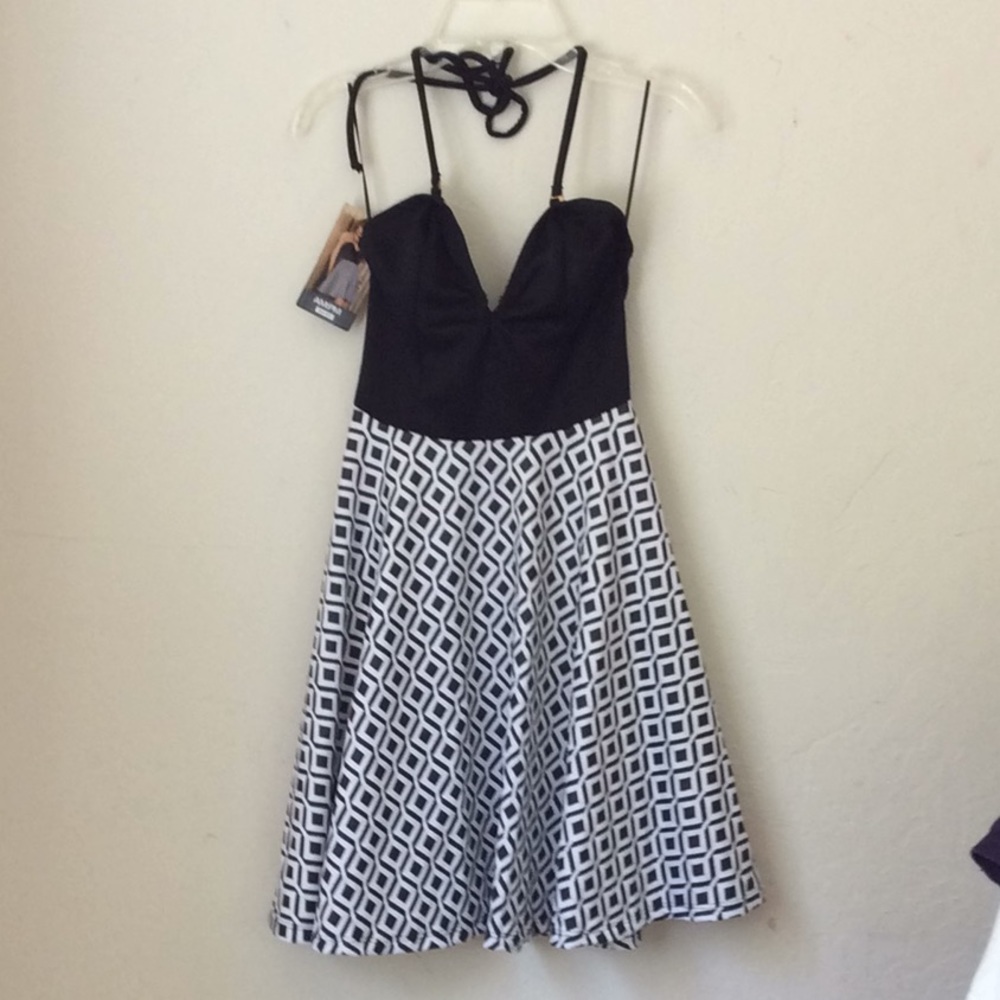 AM:PM by Espiral Sexy Black/White Dress